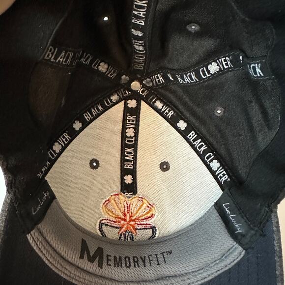 black clover live lucky arizona flag hat l xl memoryfit flexfit rolly rule gray - Picture 10 of 14
